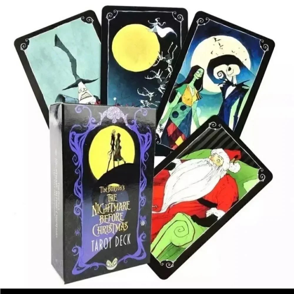 Tim burton nightmare before Christmas tarot cards
